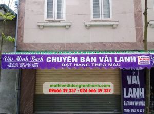 Hình ảnh mới hoàn thành lắp mái hiên di động tại Gia Lâm