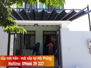 Lắp đặt mái bạt xếp di động tại Hải Phòng - 0966639337