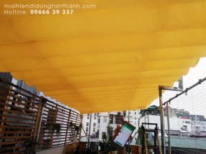 Thi công mái xếp lượn sóng khổ lớn