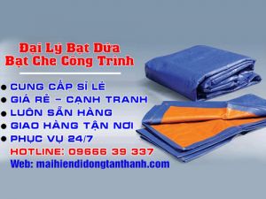 Bạt dứa, bạt che nắng mưa xanh cam ở Hà Nội