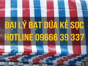 Đại lý bạt dứa kẻ sọc trắng đỏ. Hotline 0966639337