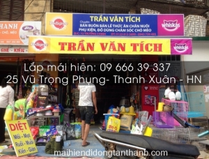 Lắp mái hiên cho quán tạp hóa