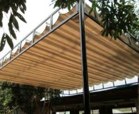 Sản phẩm mái xếp di động nhà hàng tại thanh trì mới thi công