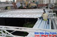 Lắp đặt mái xếp kéo lượn sóng cho nhà hàng, quán cafe