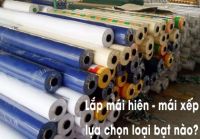 Lắp mái hiên, Mái xếp lượn sóng nên dùng loại bạt che nắng nào?